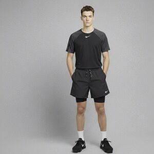 Nike Black and Gray Performance Tee